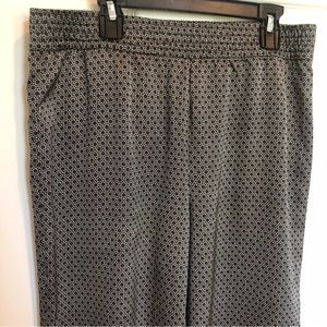 H&M geometric Elastic Waist Pants size 8 US